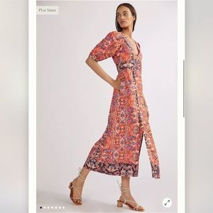 NWT Anthropologie Floral Maxi Dress
